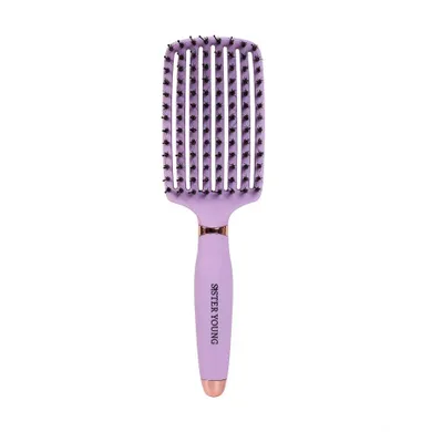 Sister Young, Ovia Hair Brush, szczotka do włosów, z włosiem dzika Liliac