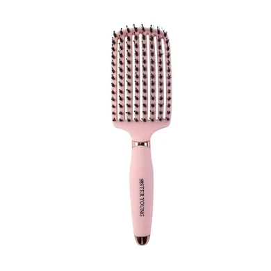 Sister Young, Ovia Hair Brush, szczotka do włosów z włosiem dzika, Pink