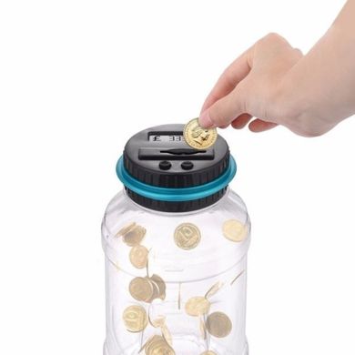 Skarbonka z licznikiem Euro, monety Euro