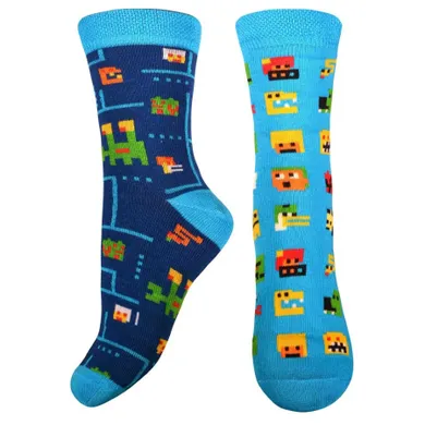 Skarpetki chłopięce, niebieskie, Milusie