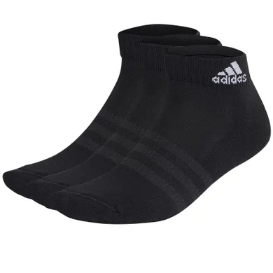 Skarpetki damskie, czarne, zestaw, 3 szt., Adidas Cushioned Sportswear