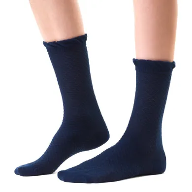 Skarpetki damskie, granatowe, Steven