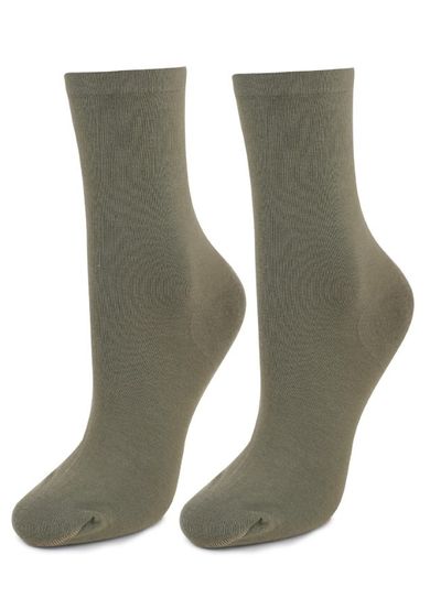 Skarpetki damskie, khaki, Marilyn