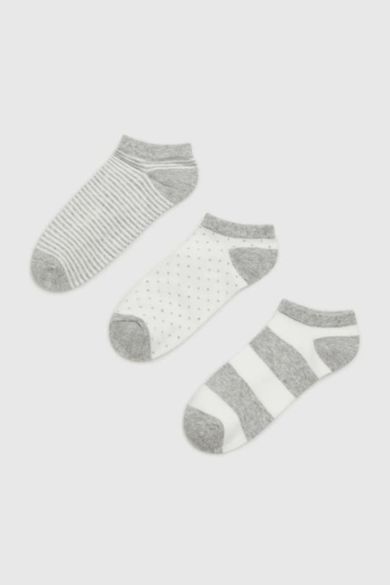 Skarpetki damskie, mix, zestaw, 3 szt., Moodo