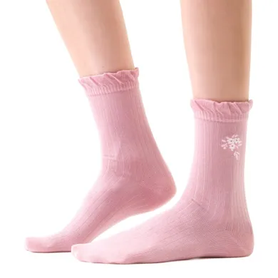Skarpetki damskie, różowe, Steven