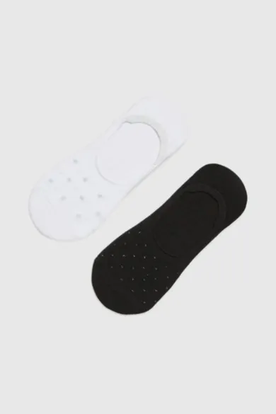 Skarpetki damskie, stopki, mix, zestaw, 2 szt., Moodo