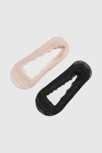 Skarpetki damskie, stopki, mix, zestaw, 2 szt., Moodo