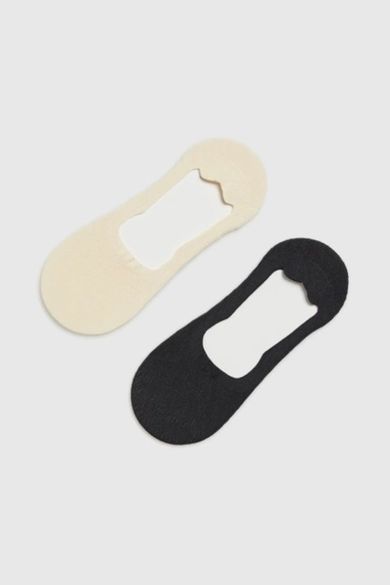 Skarpetki damskie, stopki, mix, zestaw, 2 szt., Moodo