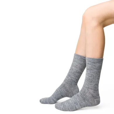 Skarpetki damskie, szare, Steven