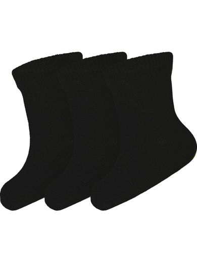 Skarpetki dziecięce, czarne, zestaw, 3 szt., Milusie