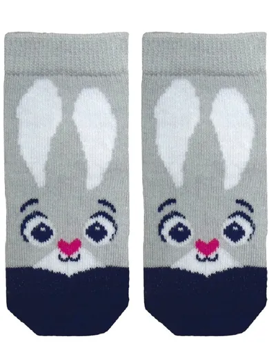 Skarpetki dziecięce, jasnoszare, Milusie