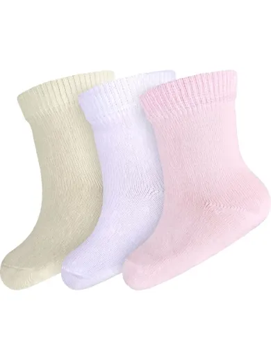 Skarpetki dziecięce, mix, zestaw, 3 szt., Milusie