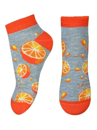 Skarpetki dziecięce, stopki, szare, Milusie