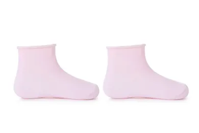 Skarpetki dziewczęce bezuciskowe, jasnoróżowe, Be Snazzy