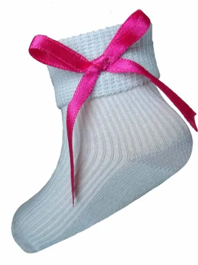 Skarpetki dziewczęce bezuciskowe, jasnoszare, Milusie