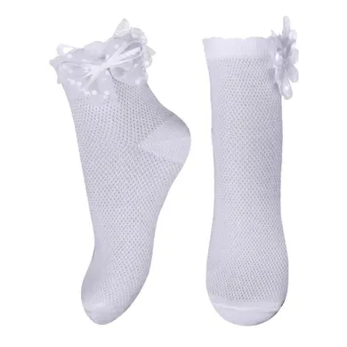 Skarpetki dziewczęce, białe, Milusie