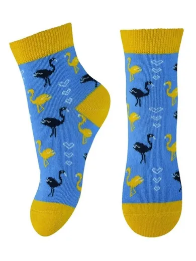 Skarpetki dziewczęce, niebieskie, Milusie