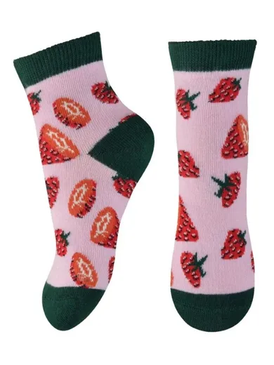 Skarpetki dziewczęce, różowe, Milusie