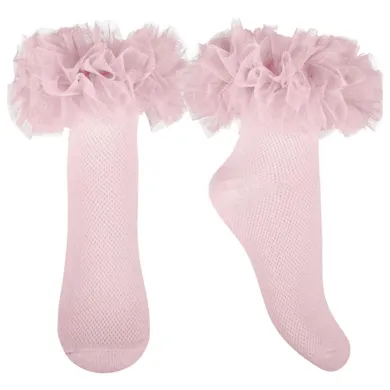 Skarpetki dziewczęce, różowe, Milusie