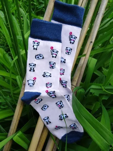 Skarpetki dziewczęce, różowo-granatowe, Milusie