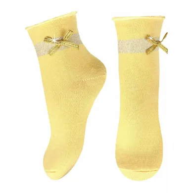 Skarpetki dziewczęce, żółte, Milusie