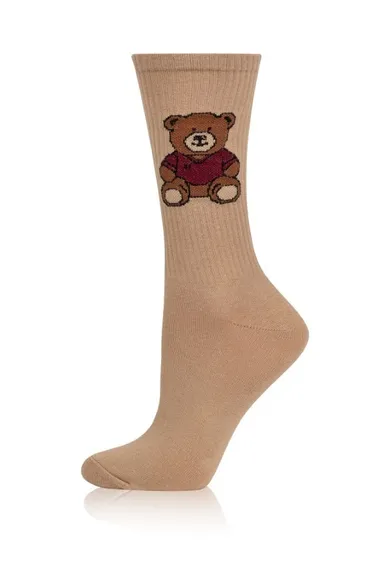 Skarpetki męskie, beżowe, Italian Fashion