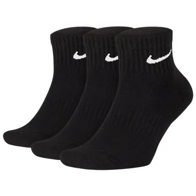 Skarpetki męskie, czarne, zestaw, 3 szt., Nike Everyday Cushion Ankle