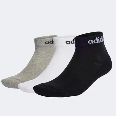 Skarpetki męskie, mix, zestaw, 3 szt., Adidas Linear Ankle Cushioned