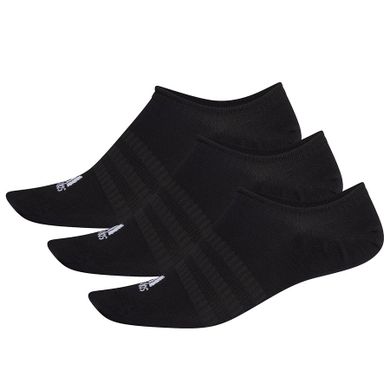 Skarpetki męskie, stopki, czarne, zestaw, 3 szt., Adidas Light Nosh