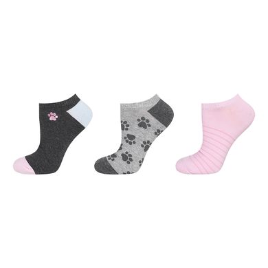 Skarpetki stopki damskie, psie łapki, 35-40, zestaw, 3 szt., Soxo
