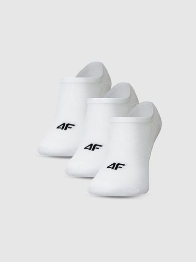 Skarpetki, unisex, stopki, białe, zestaw, 3 szt., 4F
