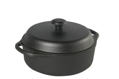 Skeppshult, garnek żeliwny, z żeliwną pokrywą, 3 L