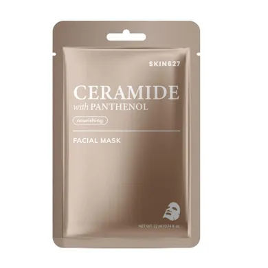 SKIN627, Ceramide with Panthenol, odżywcza maska w płachcie, 22 ml