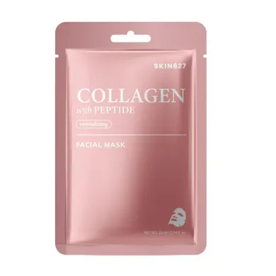 SKIN627, Collagen with Peptide, rewitalizująca maska w płachcie, 22 ml