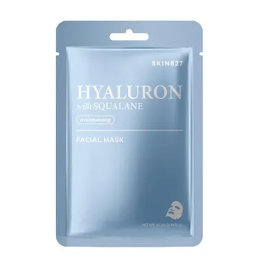 SKIN627, Hyaluron with Squalane, nawilżająca maska w płachcie, 22 ml