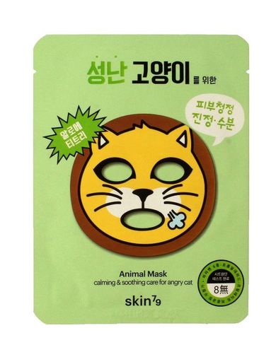 Skin79, Animal Mask, maska w płacie Angry Cat, 1 szt.