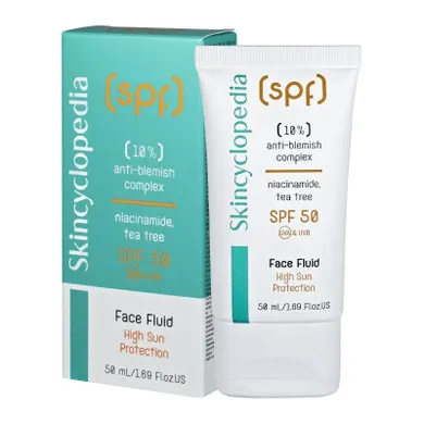 Skincyclopedia, fluid z ochroną przeciwsłoneczną przeciw przebarwieniom SPF50, 50 ml