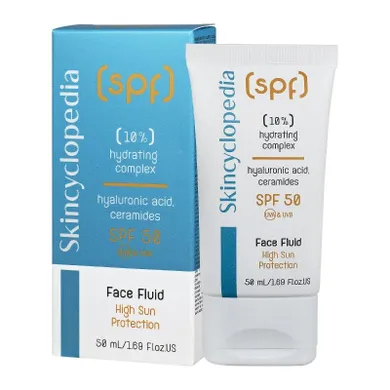 Skincyclopedia, nawilżający fluid do twarzy z ochroną przeciwsłoneczną SPF50, 50 ml