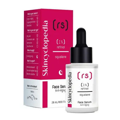 Skincyclopedia, serum do twarzy z 1% retinolem i skwalanem, 30 ml