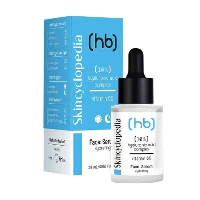 Skincyclopedia, serum do twarzy z 10% kompleksem kwasu hialuronowego i witaminą b5, 30 ml