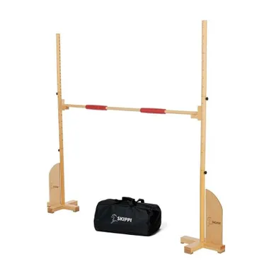 Skippi, Hobby Horse, drewniana przeszkoda do skakania z regulacją wysokości, 90 cm+