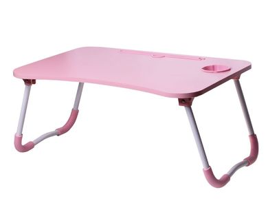 Składany stolik pod laptop, różowy
