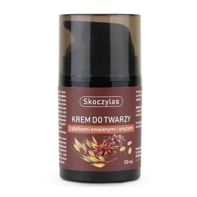 Skoczylas, krem do twarzy z płatkami owsianymi i anyżem, 50 ml