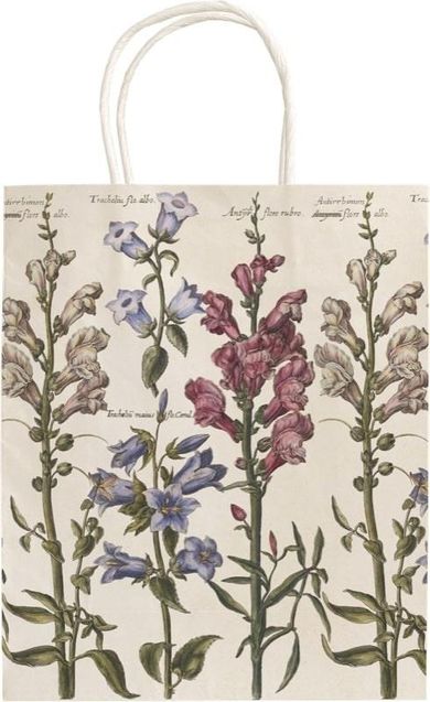 Skona Ting, torebka prezentowa, A5, Niebieskie kwiaty