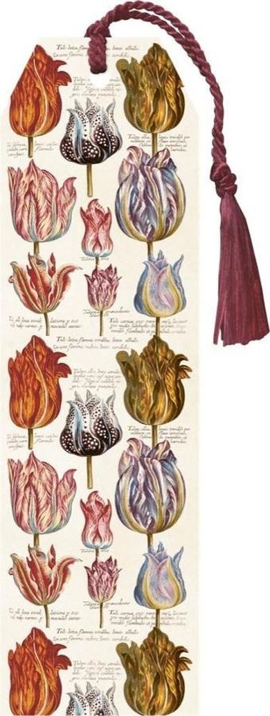 Skona Ting, zakładka do książki ze wstążką, Tulipany