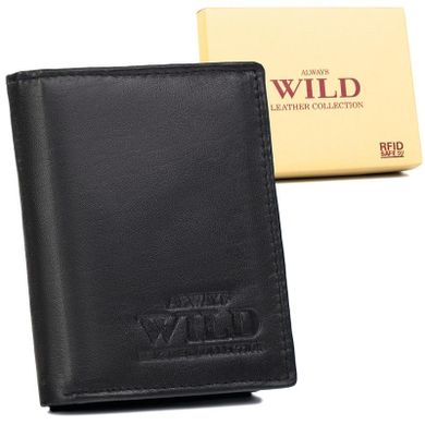Skórzany portfel męski z kieszonką na suwak, Always Wild