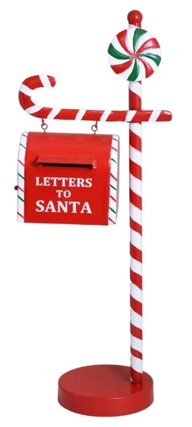 Skrzynka na listy metalowa, letters to santa, 20-12,5-51 cm