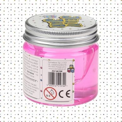 Slimebox, jelly jar, gotowy slime, różowy, 100 ml