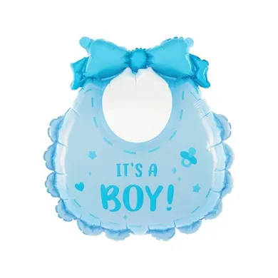 Śliniak, Its a Boy, balon foliowy, niebieski