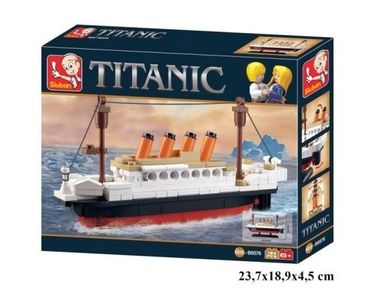 Sluban, Statek, Titanic, klocki, 194 elementy